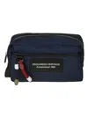 Dsquared2 Navy Heritage Polyester Clutch In Black