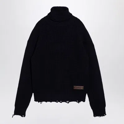 Dsquared2 Navy Turtleneck Sweater In In Blue