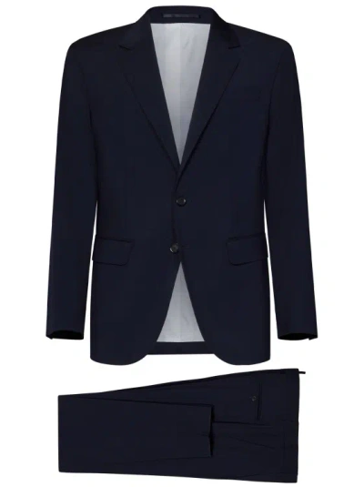 Dsquared2 Navy Virgin Wool Regular-fit Suit In Blue