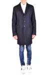 Dsquared2 Navy Wool Blend Tailored Jacket In Blue