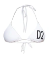 Dsquared2 Neck-hanging Swimsuit Top In White