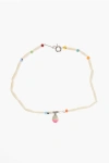 Dsquared2 Necklace Embellished With Beads And Shell-shaped Pendant