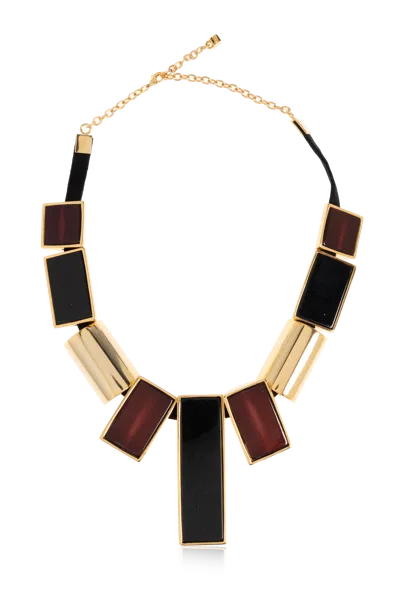 Dsquared2 Necklace With Geometric Resin Stones In Black