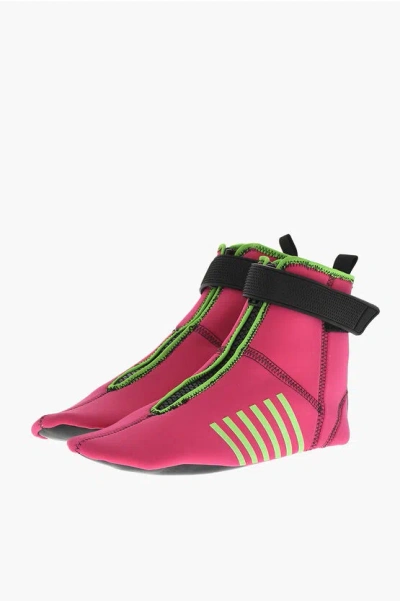 Dsquared2 Neoprene Wave Sneakers Padding In Pink