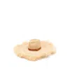 Dsquared2 Women Raffia Hat In Neutral