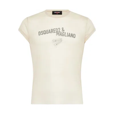 Dsquared2 X Magliano Sheer T-shirt In White