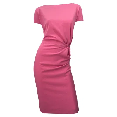 Pre-owned Dsquared2 New Dsquared Size 10 - 12 / 46 Flattering Bubblegum Pink Short Sleeve Dress