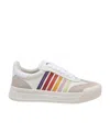 Dsquared2 New Jersey Lace-up Low Top Sneakers In White