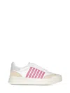 Dsquared2 New Jersey Leather Sneakers In White