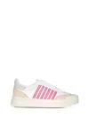 Dsquared2 New Jersey Leather Sneakers In White
