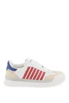Dsquared2 New Jersey Leather Sneakers In White, Red, Blue