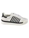 Dsquared2 New Jersey Leather Sneakers In White