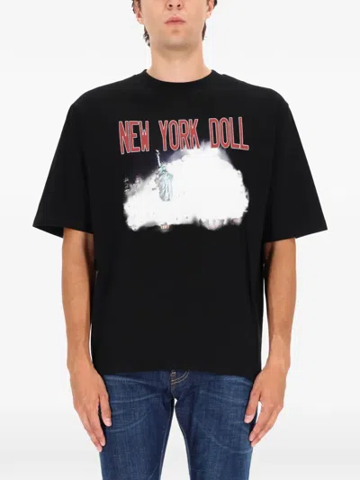 Dsquared2 New York Doll-graphic T-shirt In Black
