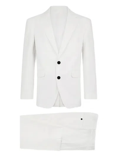 Dsquared2 New York Pocket Button Suit In White