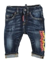 Dsquared2 Newborn Boy Jeans Blue Size 3 Cotton, Polyacrylic, Elastane In Blue