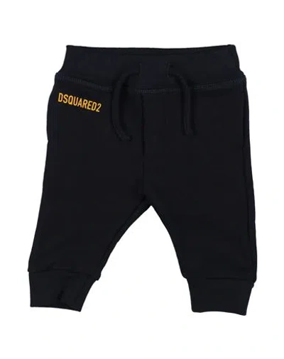 Dsquared2 Babies'  Newborn Boy Pants Navy Size 3 Cotton, Elastane