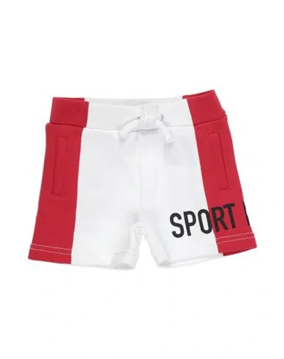 Dsquared2 Babies'  Newborn Boy Shorts & Bermuda Shorts White Size 3 Cotton