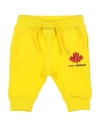 Dsquared2 Babies'  Newborn Boy Shorts & Bermuda Shorts Yellow Size 3 Cotton