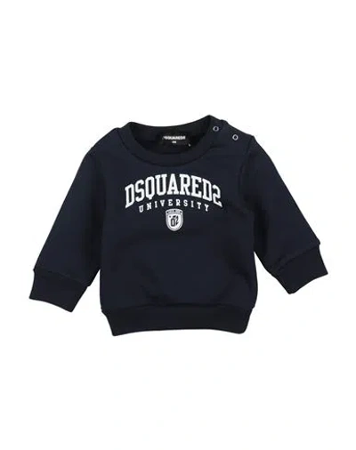 Dsquared2 Babies'  Newborn Boy Sweatshirt Midnight Blue Size 3 Cotton