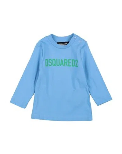 Dsquared2 Babies'  Newborn Boy T-shirt Light Blue Size 3 Cotton