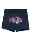 Dsquared2 Newborn College Shorts In Blue