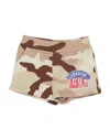 Dsquared2 Newborn Girl Shorts & Bermuda Shorts Beige Size 3 Cotton, Elastane In Beige