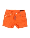 Dsquared2 Newborn Girl Shorts & Bermuda Shorts Tomato Red Size 3 Cotton, Elastane In Tomato Red