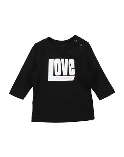 Dsquared2 Newborn Girl T-shirt Black Size 3 Cotton In Black