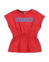 Dsquared2 Babies'  Newborn Girl T-shirt Red Size 3 Cotton