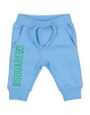 Dsquared2 Babies'  Newborn Pants Light Blue Size 3 Cotton, Elastane