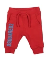 Dsquared2 Babies'  Newborn Pants Red Size 3 Cotton, Elastane