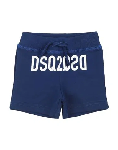 Dsquared2 Babies'  Newborn Shorts & Bermuda Shorts Blue Size 3 Cotton, Elastane