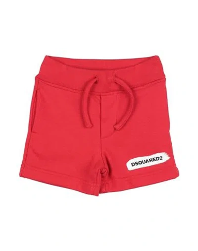 Dsquared2 Babies'  Newborn Shorts & Bermuda Shorts Red Size 3 Cotton
