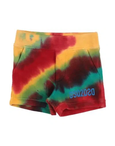 Dsquared2 Babies'  Newborn Shorts & Bermuda Shorts Red Size 3 Cotton