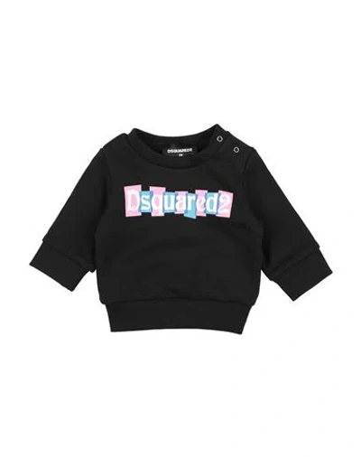 Dsquared2 Babies'  Newborn Sweatshirt Black Size 3 Cotton