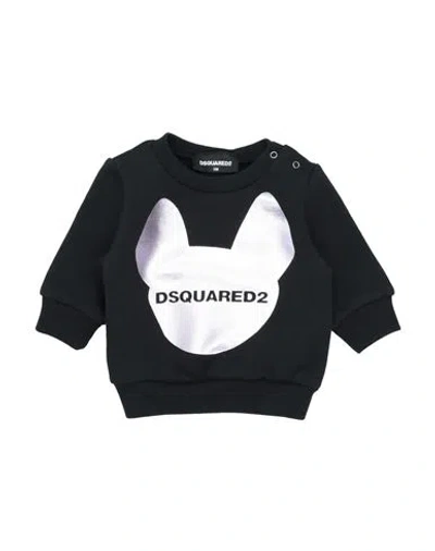 Dsquared2 Babies'  Newborn Sweatshirt Black Size 3 Cotton
