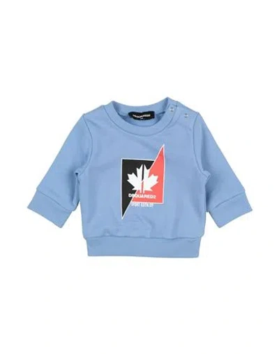 Dsquared2 Babies'  Newborn Sweatshirt Light Blue Size 3 Cotton