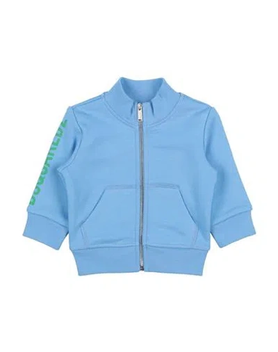 Dsquared2 Newborn Sweatshirt Light Blue Size 3 Cotton, Elastane In Blue