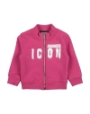Dsquared2 Newborn Sweatshirt Magenta Size 3 Cotton In Pink