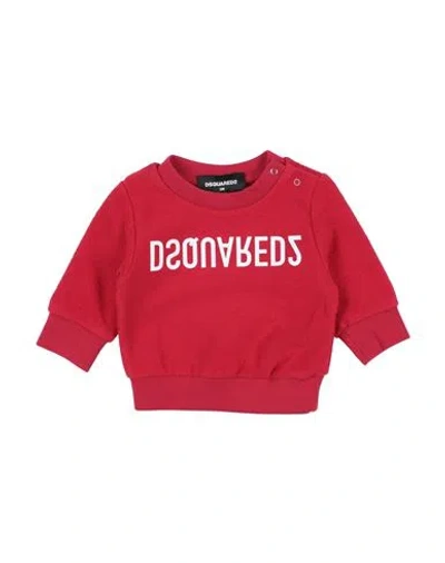 Dsquared2 Babies'  Newborn Sweatshirt Red Size 3 Cotton