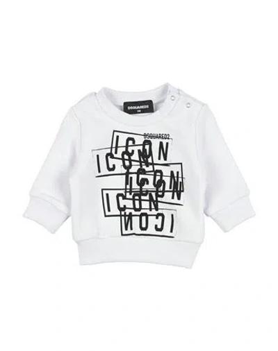 Dsquared2 Babies'  Newborn Sweatshirt White Size 3 Cotton