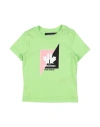 Dsquared2 Babies'  Newborn T-shirt Lime Green Size 3 Cotton