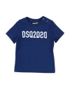 Dsquared2 Newborn T-shirt Navy Blue Size 3 Cotton In Navy Blue