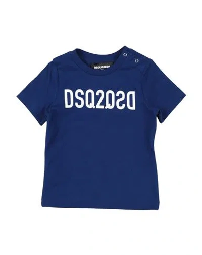 Dsquared2 Babies'  Newborn T-shirt Navy Blue Size 3 Cotton