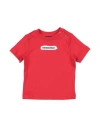 Dsquared2 Red T-shirt For Baby Boy With Logo In Red