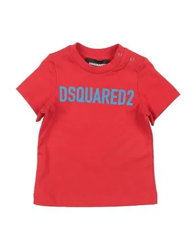 Dsquared2 Babies'  Newborn T-shirt Red Size 3 Cotton