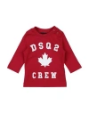 Dsquared2 Newborn T-shirt Red Size 3 Cotton In Red