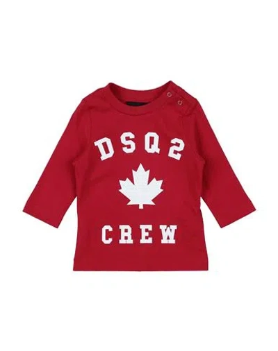 Dsquared2 Babies'  Newborn T-shirt Red Size 3 Cotton