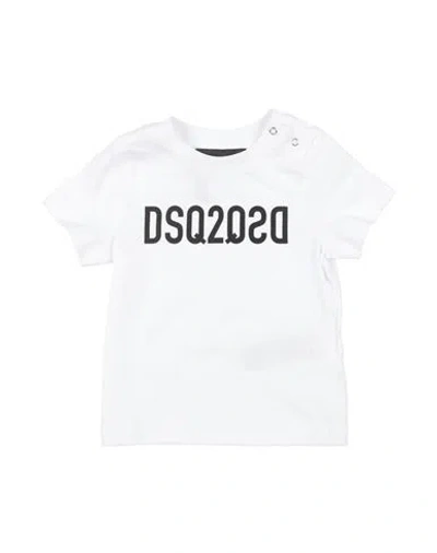 Dsquared2 Babies'  Newborn T-shirt White Size 3 Cotton