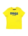 Dsquared2 Newborn T-shirt Yellow Size 3 Cotton In Yellow
